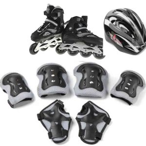 Skating shoe with set