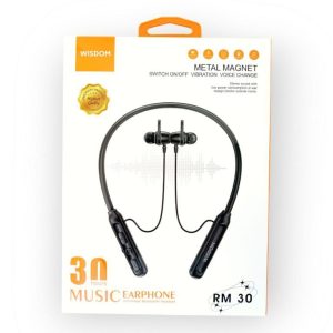 WISDOM RM30 Voice Changer Neckband Earphone- Best Neckband