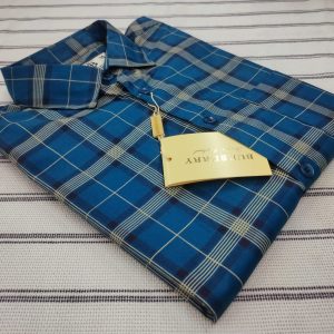 Pure Cotton full Sleeve Check Shirt for Men's