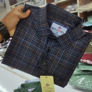 *Cotton full Sleeve Check Shirt for Men's