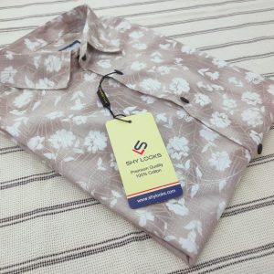 Pure Cotton full Sleeve Print Shirt for Men's
