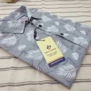 Pure Cotton full Sleeve Print Shirt for Men's