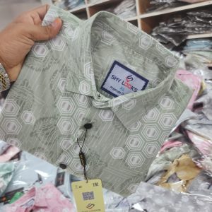 Pure Cotton full Sleeve Print Shirt for Men's