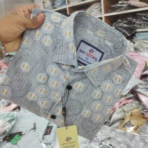 Pure Cotton full Sleeve Print Shirt for Men's