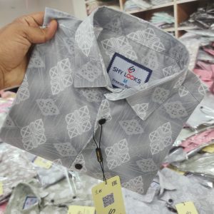 Pure Cotton full Sleeve Print Shirt for Men's