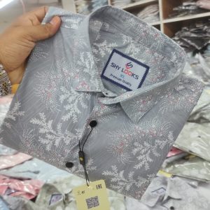 Pure Cotton full Sleeve Print Shirt for Men's