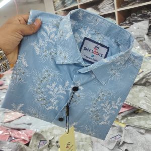 Pure Cotton full Sleeve Print Shirt for Men's