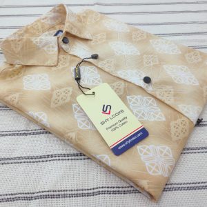 Pure Cotton full Sleeve Print Shirt for Men's (3.0)