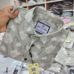 Pure Cotton full Sleeve Print Shirt for Men's