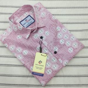 Pure Cotton full Sleeve Print Shirt for Men's