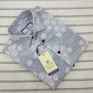 Pure Cotton full Sleeve Print Shirt for Men's