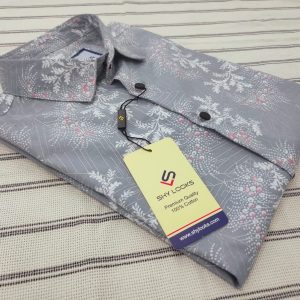 Pure Cotton full Sleeve Print Shirt for Men's